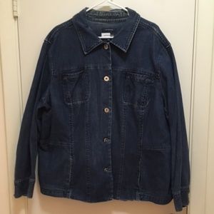 Jones Wear Studio Woman denim jean jacket, size 3X
